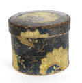 Round wallpaper box 19th c