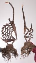 Chiwara Headdress from Bamana Tribe Pair