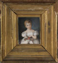 Miniature oil on panel portrait of Mrs Edward Rutledge