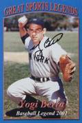 YOGI BERRA SIGNED GREAT SPORTS LEGENDS CARD