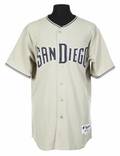 CHASE HEADLEY 2010 SAN DIEGO PADRES GAME WORN ROAD JERSEY