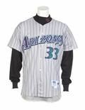 JAY BELL 1998 ARIZONA DIAMONDBACKS GAME WORN ROAD JERSEY WITH UNDERSHIRT