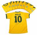 PEL SIGNED BRAZIL NATIONAL FOOTBALL TEAM REPLICA JERSEY GROUP