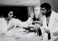 MUHAMMAD ALI SIGNED IMAGE WITH ELVIS PRESLEY