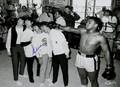 MUHAMMAD ALI SIGNED PHOTOGRAPH WITH THE BEATLES GRADED PSA 10
