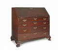 Pennsylvania Chippendale mahogany slant front desk
