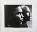 MUHAMMAD ALI AND MICHAEL JORDAN SIGNED CANVAS IMAGE