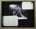 MUHAMMAD ALI 1984 HANDWRITTEN AND SIGNED NOTE DISPLAY