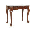 Winterthur reproduction Rhode Island mahogany card table