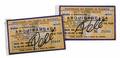 PEL SIGNED 1971 BRAZIL FAREWELL MATCH TICKETS