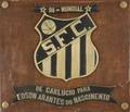 PEL 1971 SANTOS FC BIMUNDIAL PLAQUE