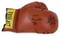 MUHAMMAD ALI AND WILL SMITH SIGNED BOXING GLOVE