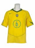 ROBERTO CARLOS BRAZIL NATIONAL TEAM MATCH WORN JERSEY