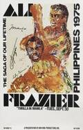 MUHAMMAD ALI AND JOE FRAZIER SIGNED THRILLA IN MANILA FIGHT POSTER