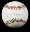 BILL CLINTON SIGNED BASEBALL
