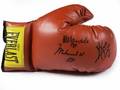MUHAMMAD ALI NELSON MANDELA AND WILL SMITH SIGNED BOXING GLOVE