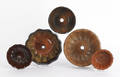 Five Pennsylvania redware molds 19th c