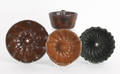 Four Pennsylvania redware molds 19th c