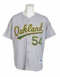 RICH GOOSE GOSSAGE 1992 OAKLAND ATHLETICS GAME WORN ROAD JERSEY