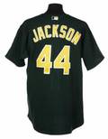 REGGIE JACKSON 2003 OAKLAND ATHLETICS WORN JERSEY