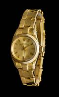 A 14 Karat Yellow Gold Ref 6719 Oyster Perpetual Wristwatch Rolex