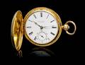 An 18 Karat Yellow Gold Hunter Case Pocket Watch Cooper
