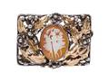 A Sterling Silver Gold Filled and Cameo Brooch Hobe