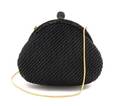 A Judith Leiber Black Quilted Evening Handbag