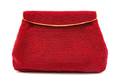 A Gucci Red Beaded Evening Clutch