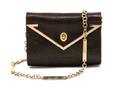 A Valentino Brown Lizard Small Shoulder Bag