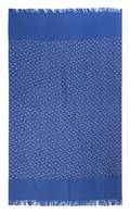 An Hermes Oblong Blue Silk Scarf