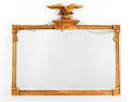 Federal style giltwood overmantle mirror