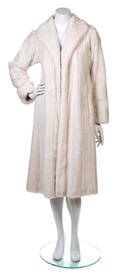 An Unlabeled Cream Mink Coat