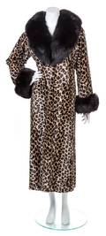 An Adrienne Landau Faux Leopard Coat