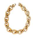 A Les Bernard Goldtone Link Choker