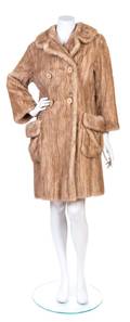 A Hattie Carnegie Blonde Mink Coat