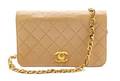 A Chanel Tan Quilted Flap Handbag