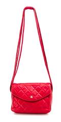 A Chanel Red Quilted Handbag