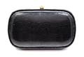 A Bottega Veneta Black Lizard Clutch
