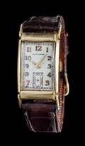 A 14 Karat Yellow Gold Wristwatch Hamilton Circa 1937