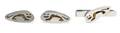 A Silver and Feather Pluma Azteca Animal Motif Cufflink and Tie Clip Set Los Castillo