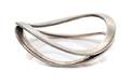 A Modernist Sterling Silver Bangle Bracelet