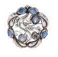 A Sterling Silver and Moonstone Moonlight Brooch Georg Jensen