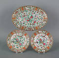 Chinese porcelain rose mandarin platter