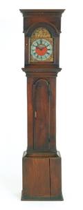 Lancaster Pennsylvania Queen Anne walnut tall case clock ca 1770