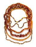 A Collection of Amber Bead Necklaces
