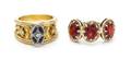 A Collection of Gold and Gemstone Rings