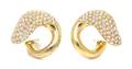 A Pair of 18 Karat Yellow Gold and Diamond Earclips Namdar