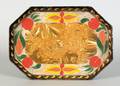 Tin toleware tray early 19th c