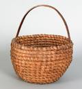 Pennsylvania rye straw gathering basket 19th c